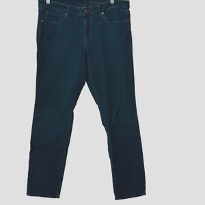 Gap Jeans 12/31 Low‎ Rise Premium Skinny Regular Solid Casual Teal Corduroy